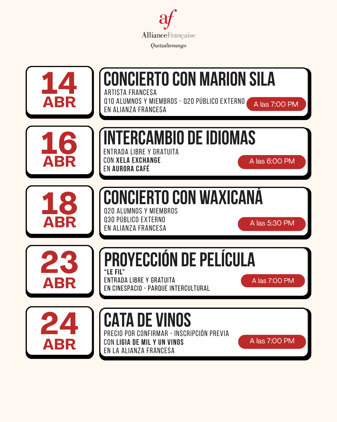 Agenda Cultural Parte 2