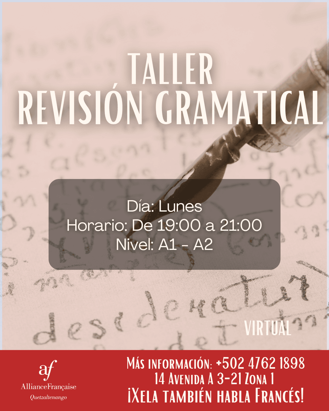 Taller Revisión Gramatical Virtual (A1-A2)