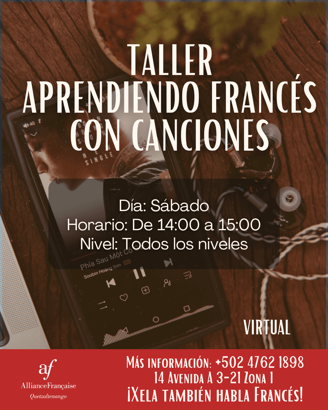 Taller Francés con Canciones Virtual